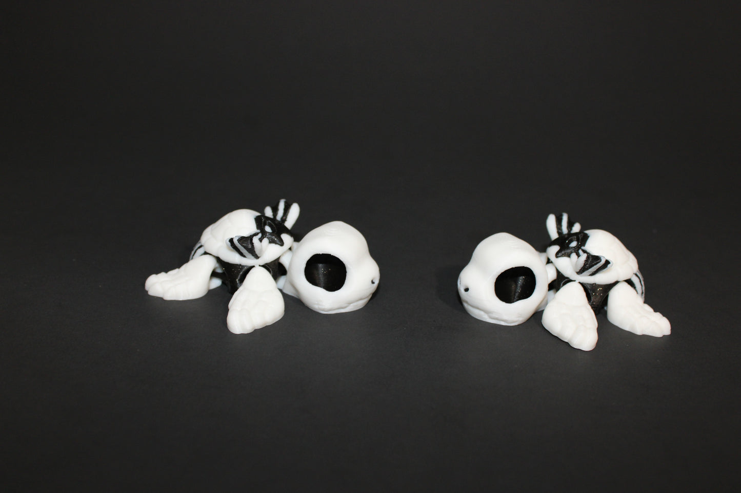 Halloween Turtles - 3D Printed Articulated Flexi Fidget Figurine: 3D Printed Fidget Toy - Wonderland 3D Printing