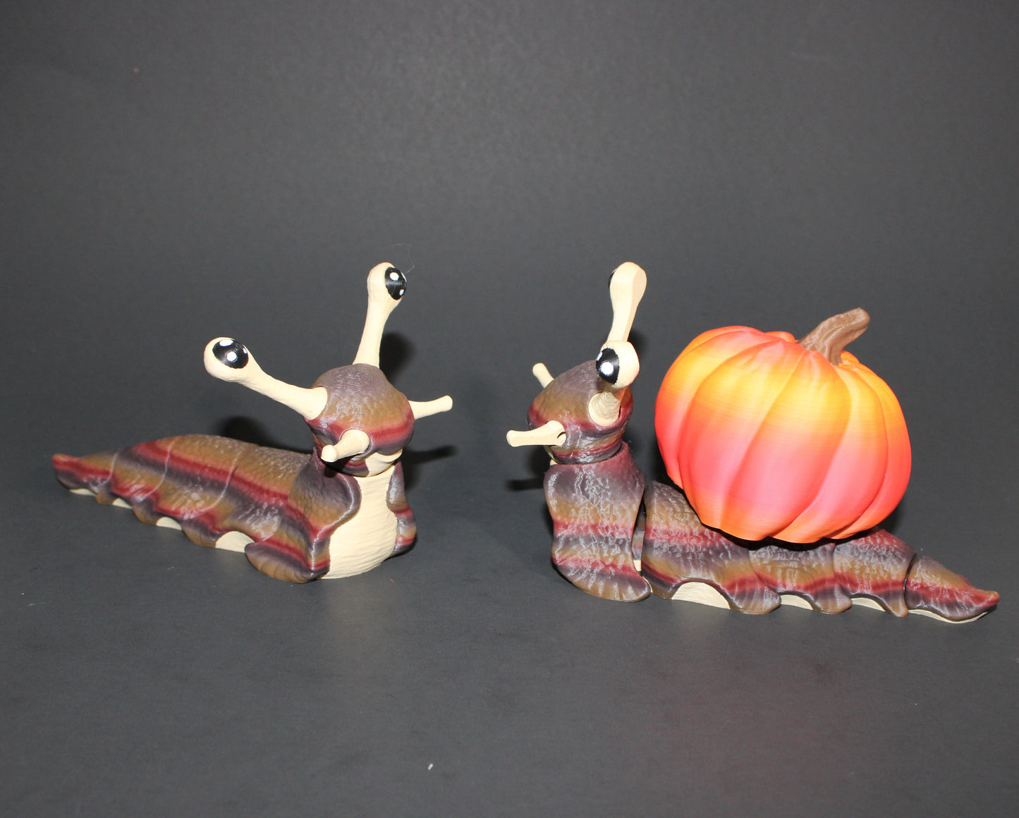 Slug or Snail Halloween Edition- 3D Printed Articulated Figurine -Popular Gift Idea! - Wonderland 3D Printing