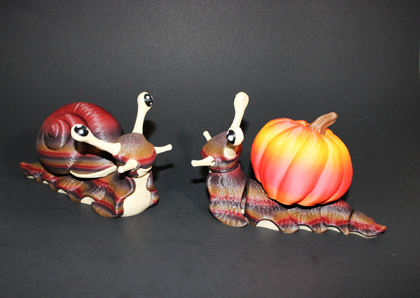 Slug or Snail Halloween Edition- 3D Printed Articulated Figurine -Popular Gift Idea! - Wonderland 3D Printing