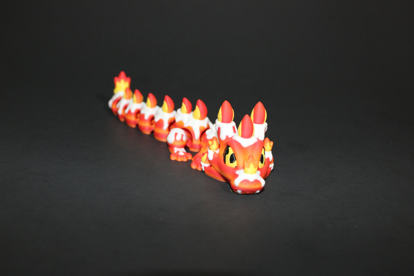 Candlelight Dragon 6 in Long- 3D Printed Articulated Flexi Figurine - Wonderland 3D Printing
