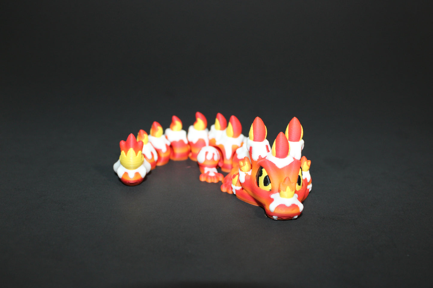 Candlelight Dragon 6 in Long- 3D Printed Articulated Flexi Figurine - Wonderland 3D Printing