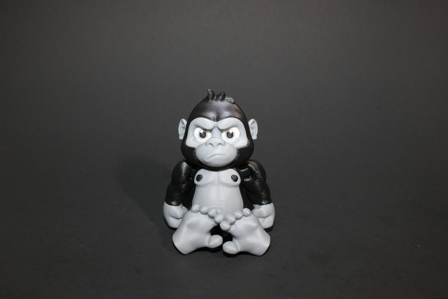Gorilla:3D Printed Fully Articulated Flexi Fidget - Wonderland 3D Printing
