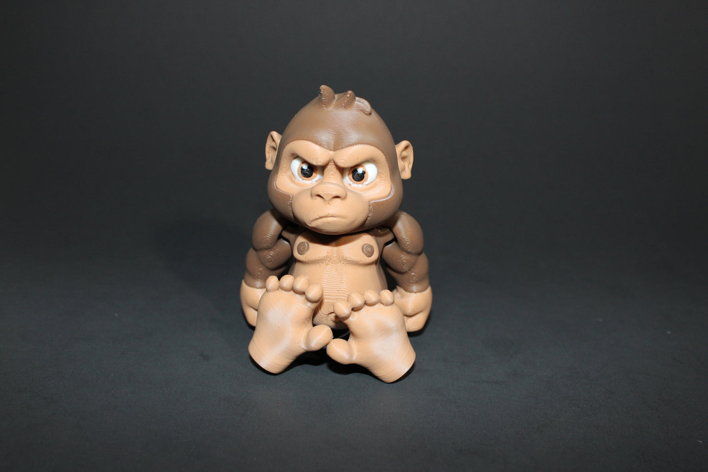 Gorilla:3D Printed Fully Articulated Flexi Fidget - Wonderland 3D Printing