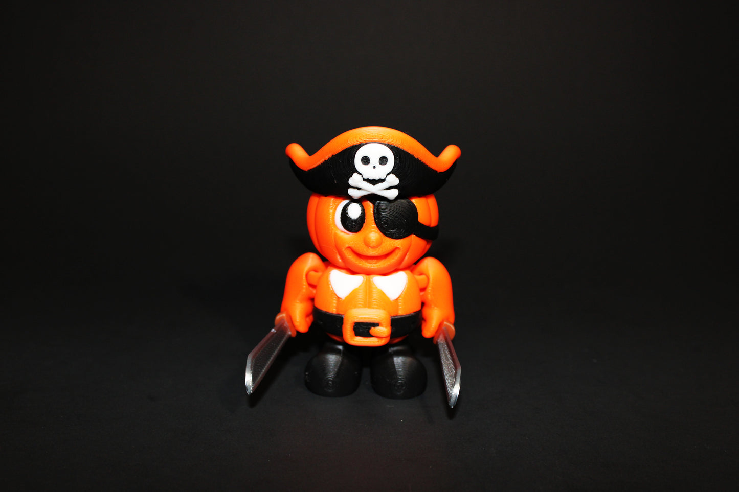 Flexi Pumpkins 3.5 inches Tall-3D Printed Articulated Flexi Fidget Toy - Wonderland 3D Printing