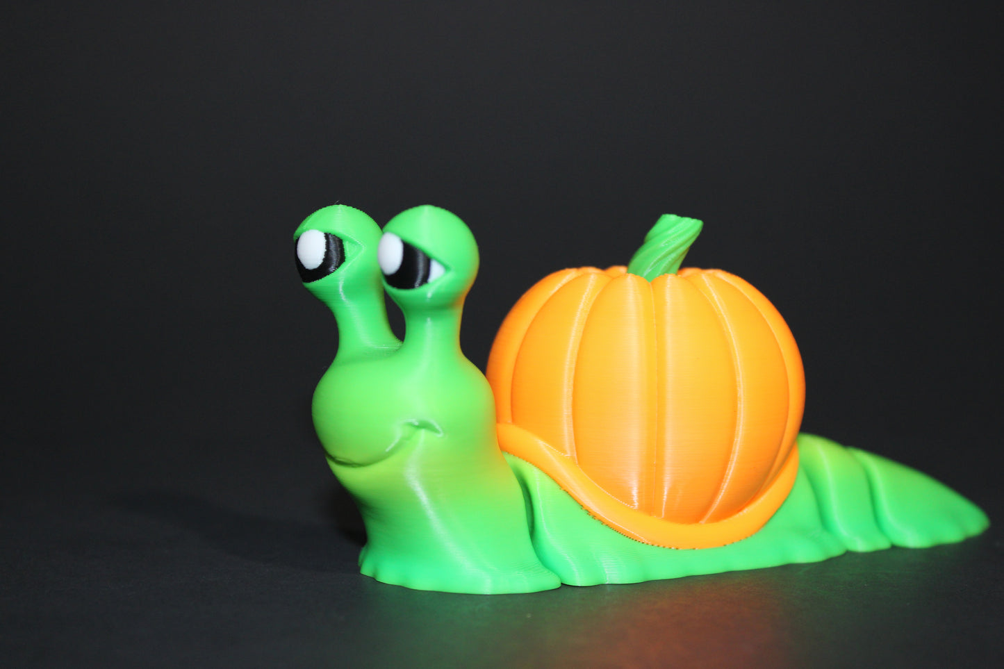 Halloween Edition-Flexi Snail 5.25 inches long-3D Printed Articulated Fidget Toy - Wonderland 3D Printing