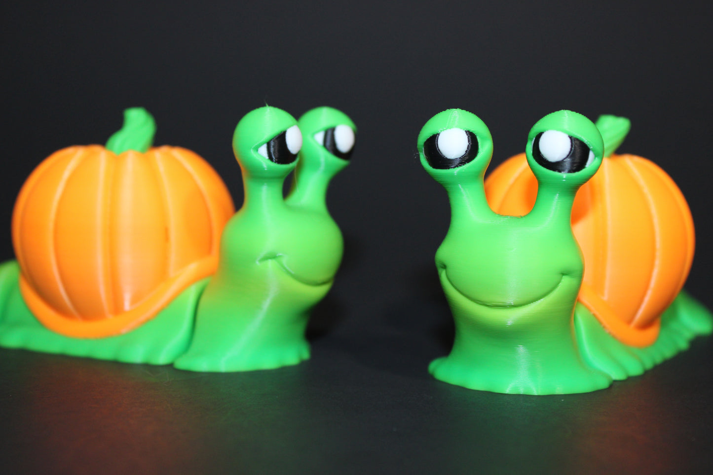 Halloween Edition-Flexi Snail 5.25 inches long-3D Printed Articulated Fidget Toy - Wonderland 3D Printing