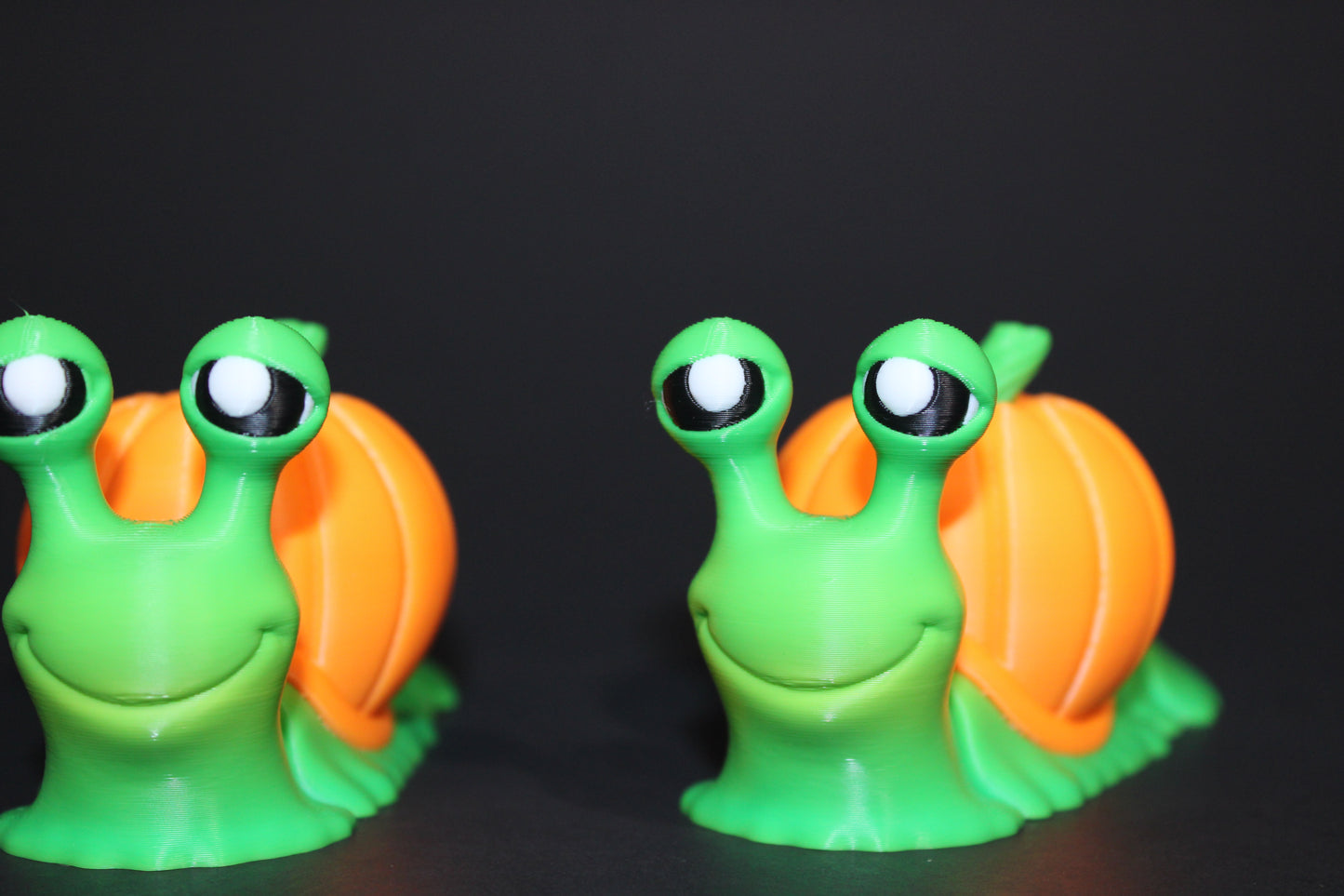 Halloween Edition-Flexi Snail 5.25 inches long-3D Printed Articulated Fidget Toy - Wonderland 3D Printing
