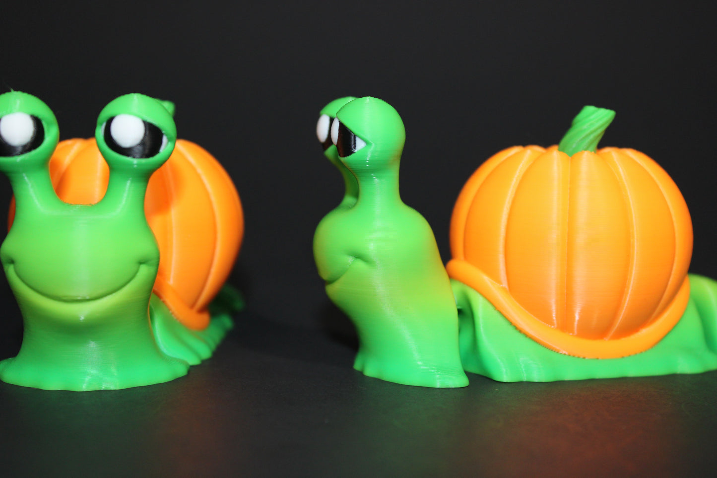 Halloween Edition-Flexi Snail 5.25 inches long-3D Printed Articulated Fidget Toy - Wonderland 3D Printing