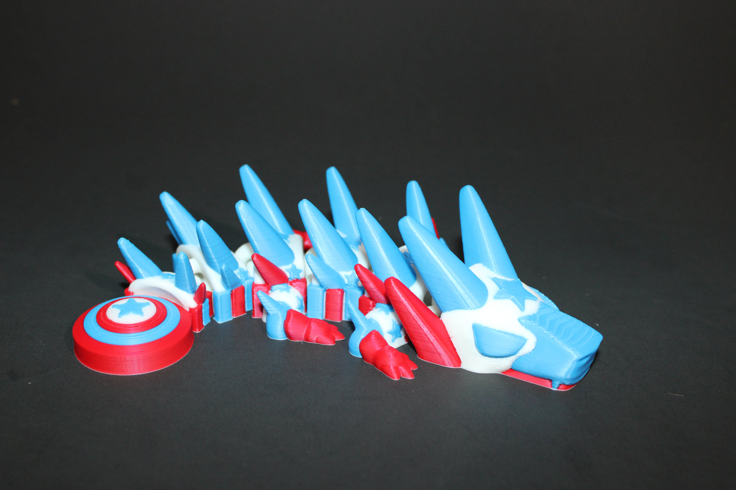 American Dragon 3D Printed Articulated Figurine - Wonderland 3D Printing