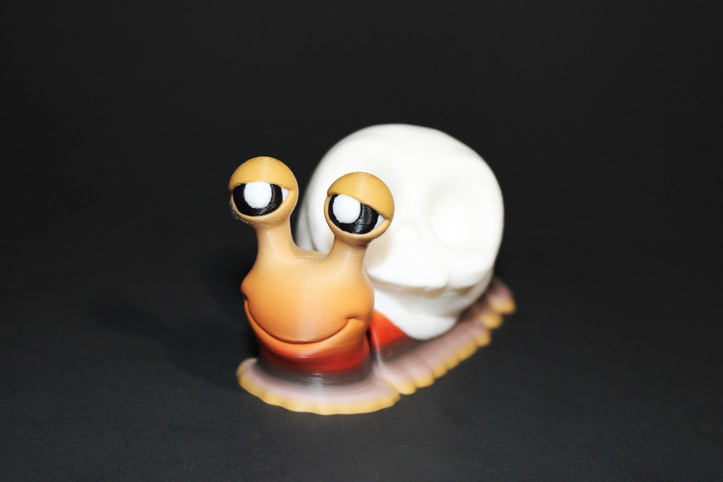 Halloween Edition-Flexi Snail 5.25 inches long-3D Printed Articulated Fidget Toy - Wonderland 3D Printing