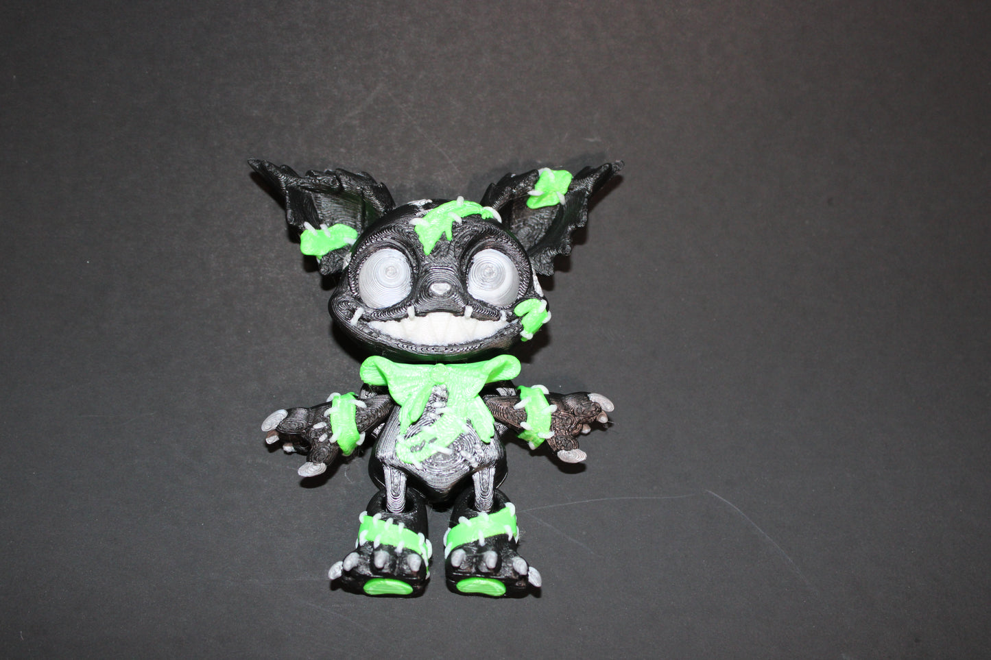 Creepy Cat: 3D Printed Articulated Fidget Toy-3.5" Tall - Wonderland 3D Printing