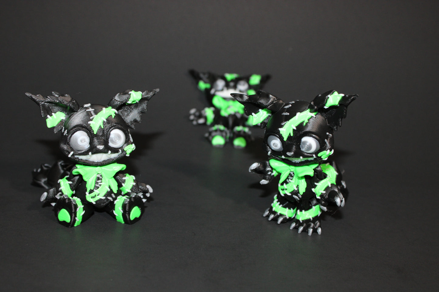 Creepy Cat: 3D Printed Articulated Fidget Toy-3.5" Tall - Wonderland 3D Printing