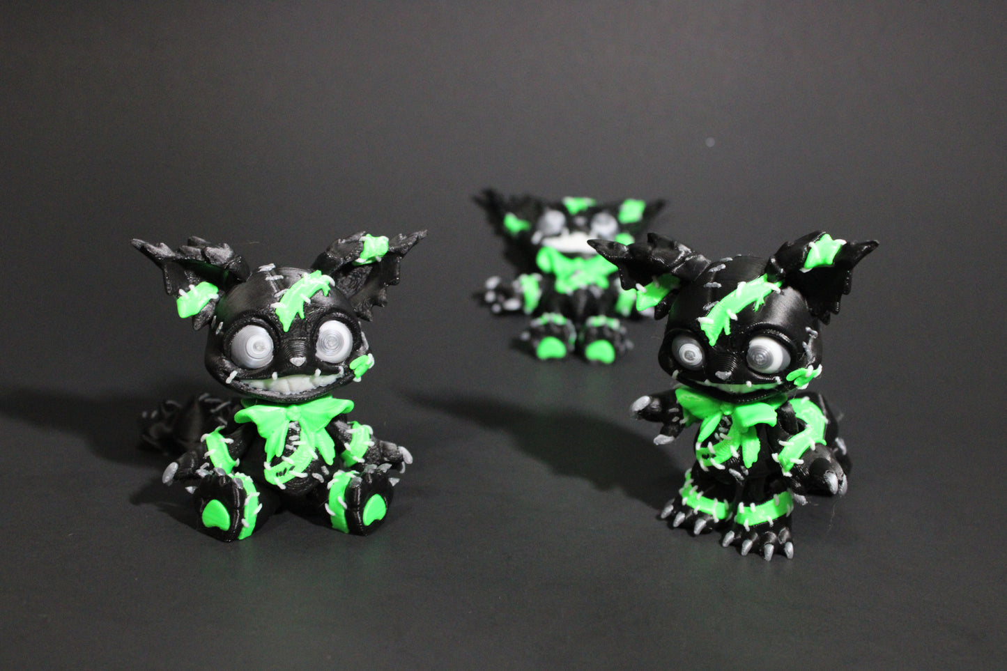 Creepy Cat: 3D Printed Articulated Fidget Toy-3.5" Tall - Wonderland 3D Printing