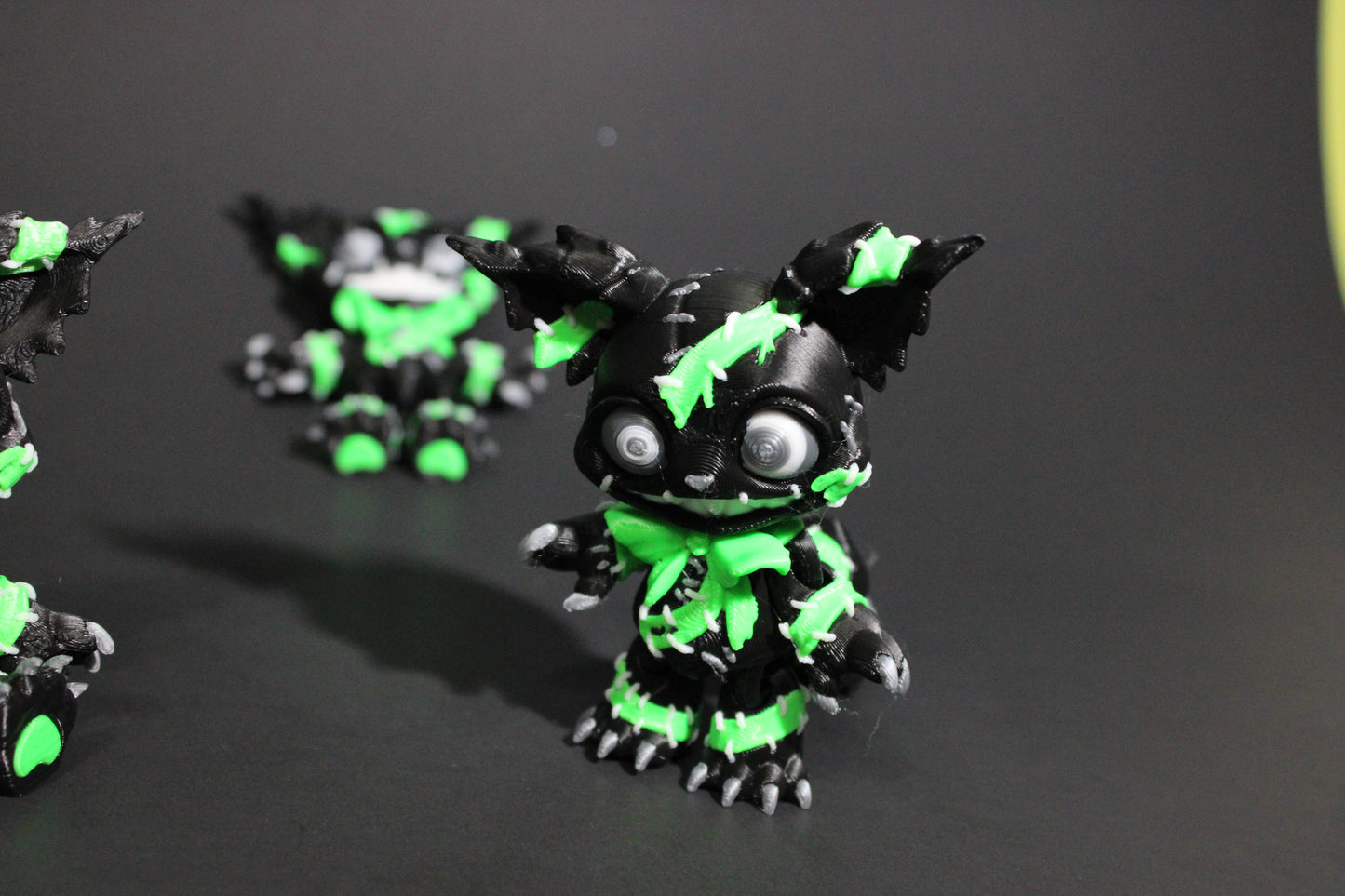 Creepy Cat: 3D Printed Articulated Fidget Toy-3.5" Tall - Wonderland 3D Printing