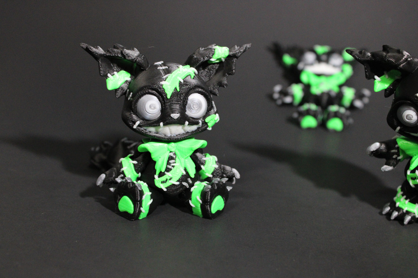 Creepy Cat: 3D Printed Articulated Fidget Toy-3.5" Tall - Wonderland 3D Printing