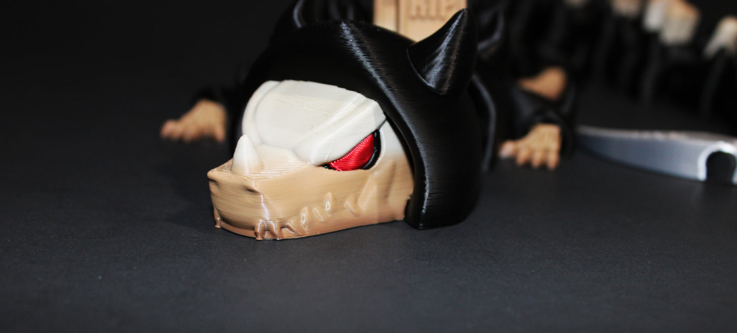 Grim Reaper Dragon 18.5" Long 3D Printed Articulated Figurine - Wonderland 3D Printing