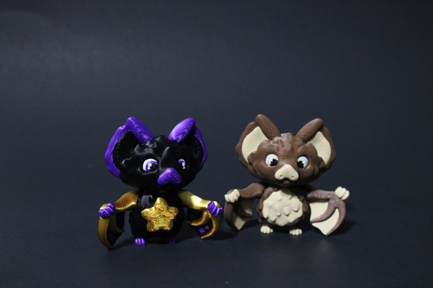 Celestial Bat Articulated 3d Printed Figurine 2.75" Tall - Wonderland 3D Printing
