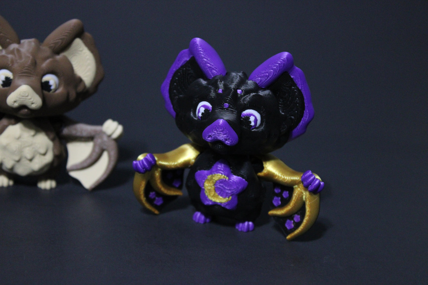 Celestial Bat Articulated 3d Printed Figurine 2.75" Tall - Wonderland 3D Printing