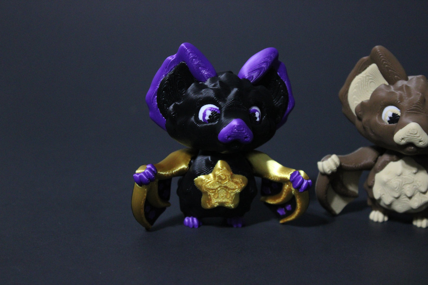 Celestial Bat Articulated 3d Printed Figurine 2.75" Tall - Wonderland 3D Printing