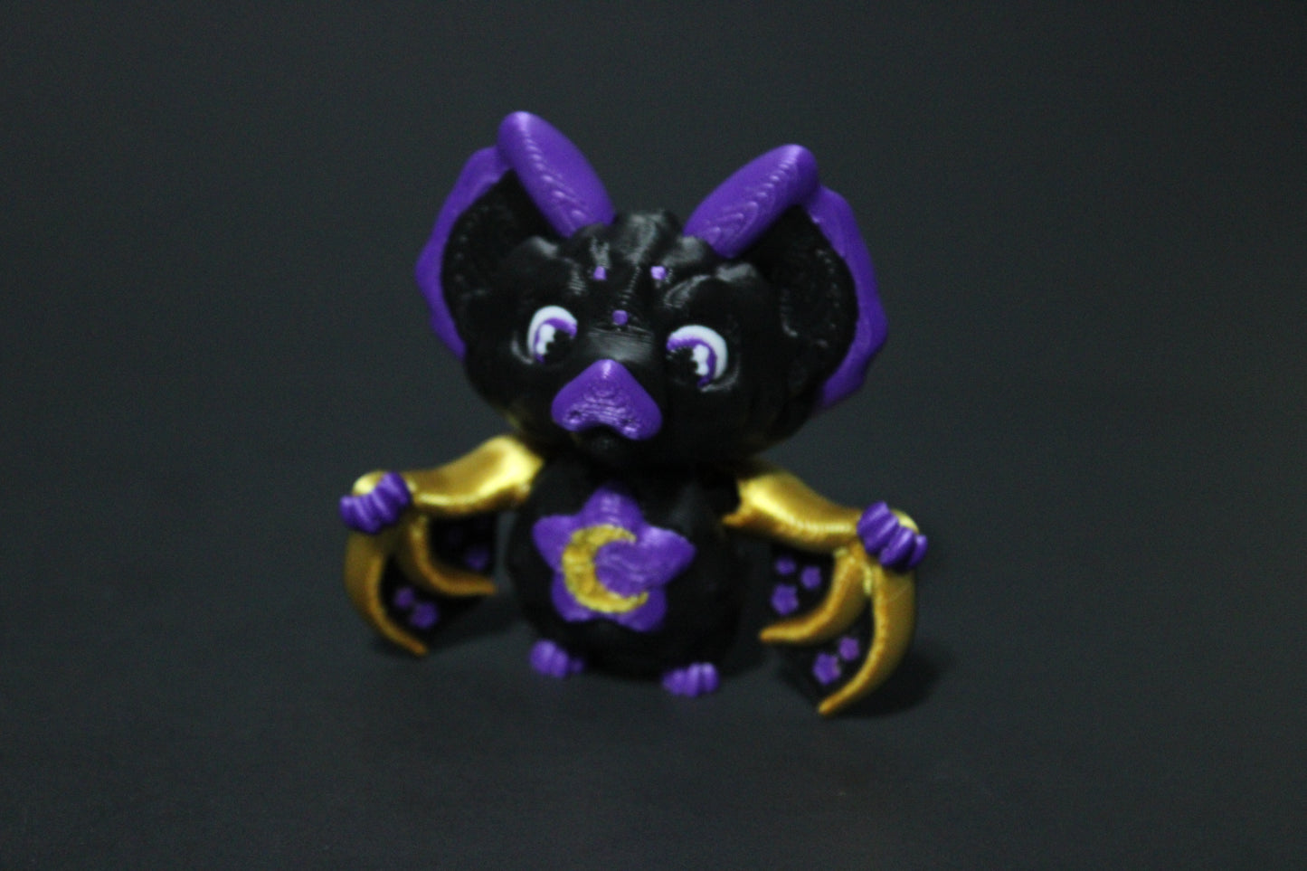Celestial Bat Articulated 3d Printed Figurine 2.75" Tall - Wonderland 3D Printing