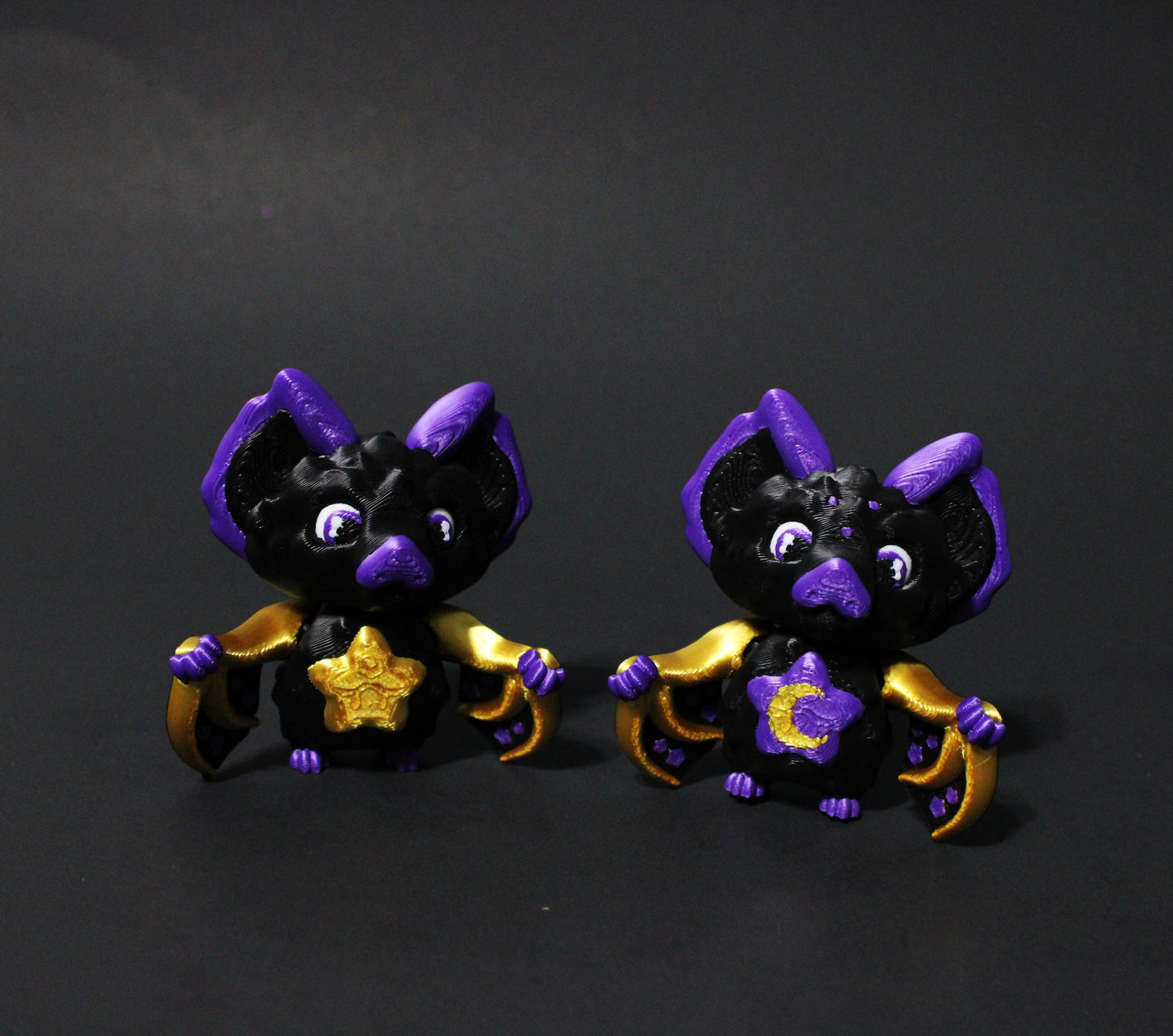 Celestial Bat Articulated 3d Printed Figurine 2.75" Tall - Wonderland 3D Printing