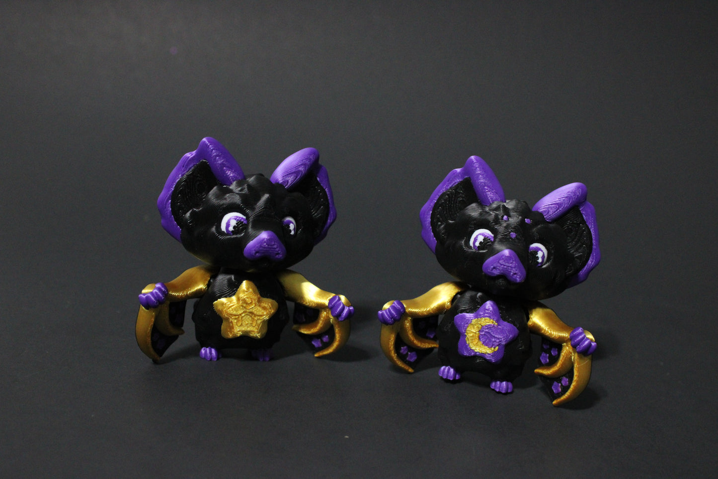 Celestial Bat Articulated 3d Printed Figurine 2.75" Tall - Wonderland 3D Printing