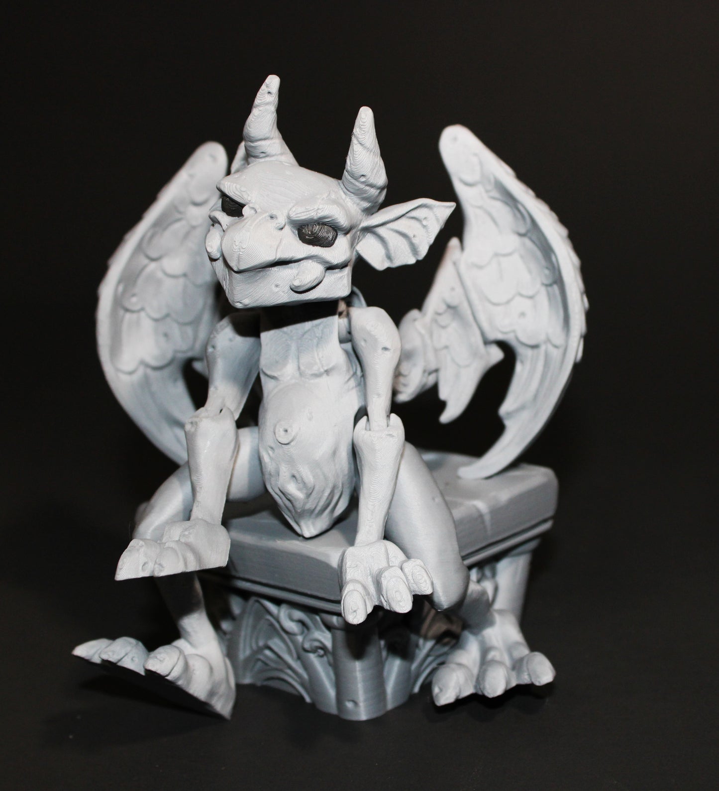 Twisty Gargoyle with Stand- Flexi Fidget Toy Set:3D Printed - Wonderland 3D Printing