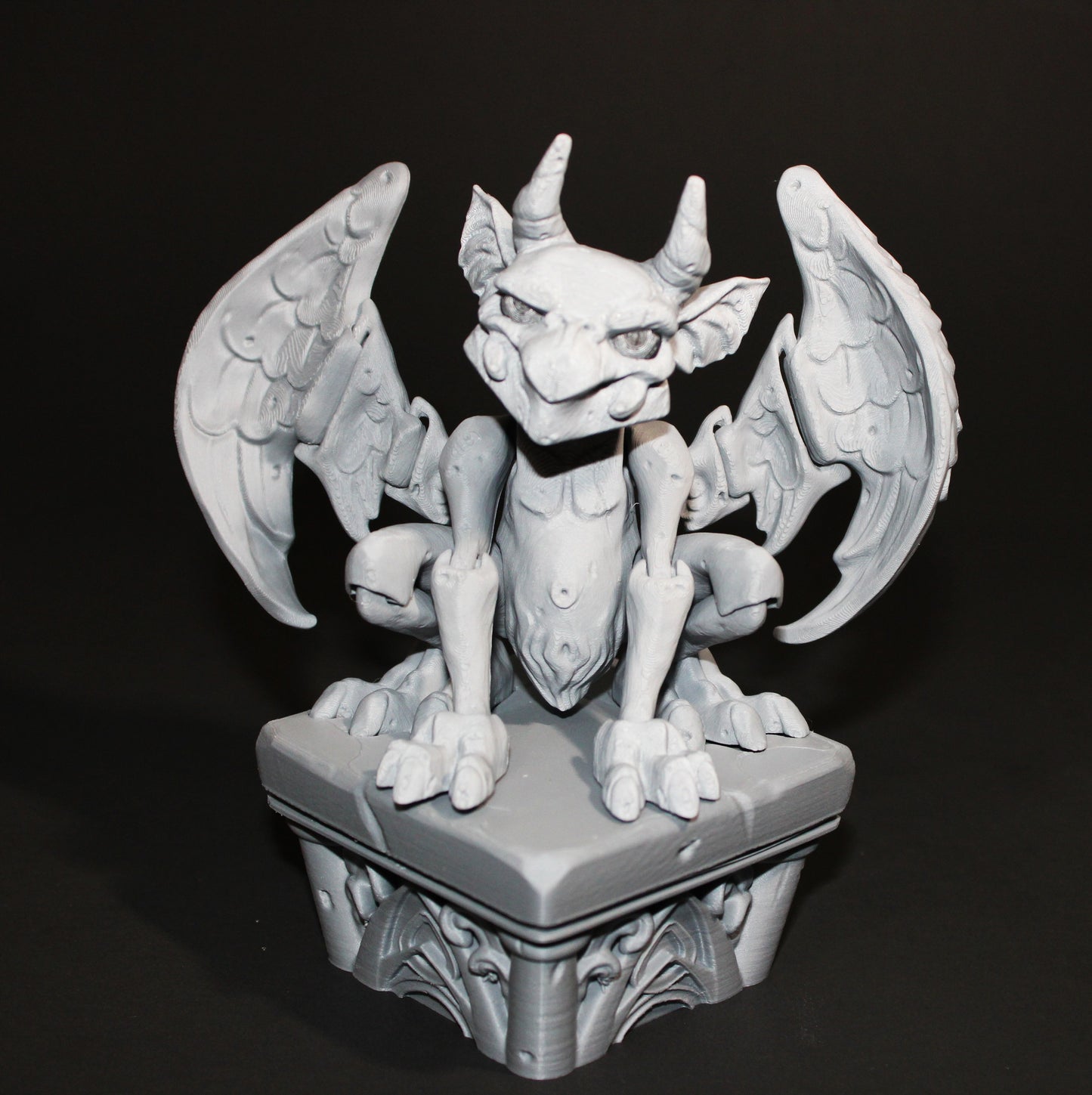 Twisty Gargoyle with Stand- Flexi Fidget Toy Set:3D Printed - Wonderland 3D Printing