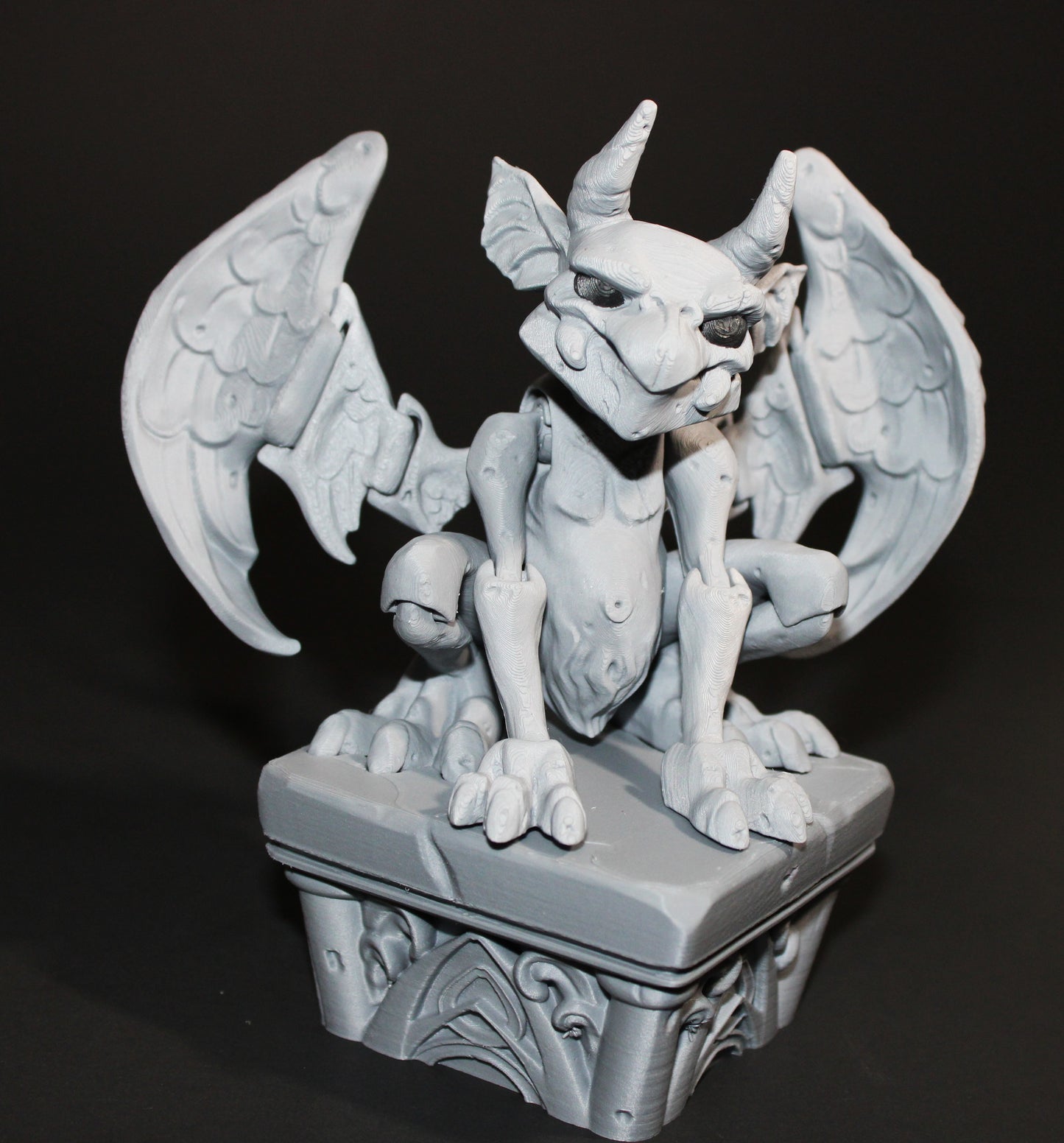 Twisty Gargoyle with Stand- Flexi Fidget Toy Set:3D Printed - Wonderland 3D Printing