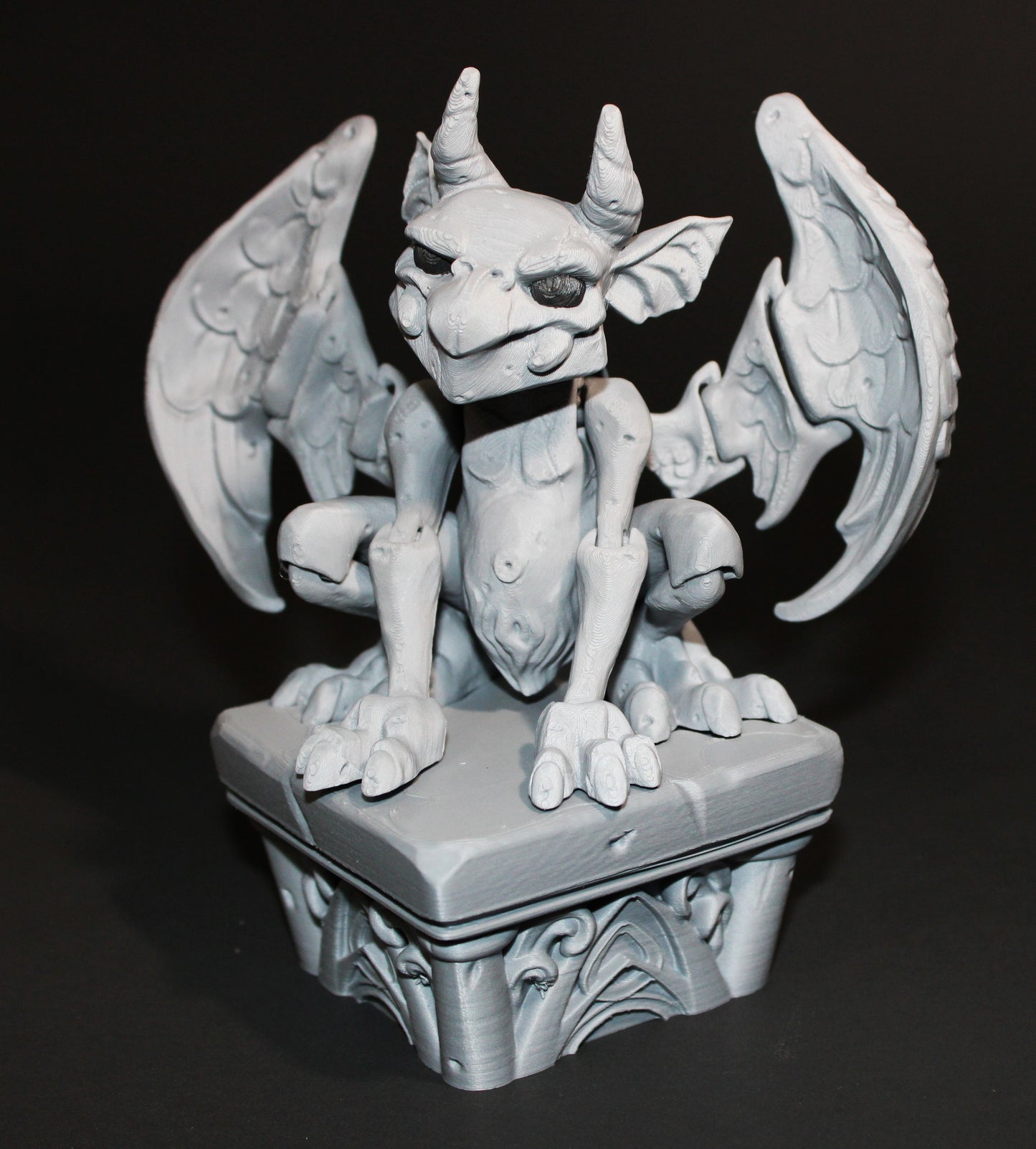 Twisty Gargoyle with Stand- Flexi Fidget Toy Set:3D Printed - Wonderland 3D Printing