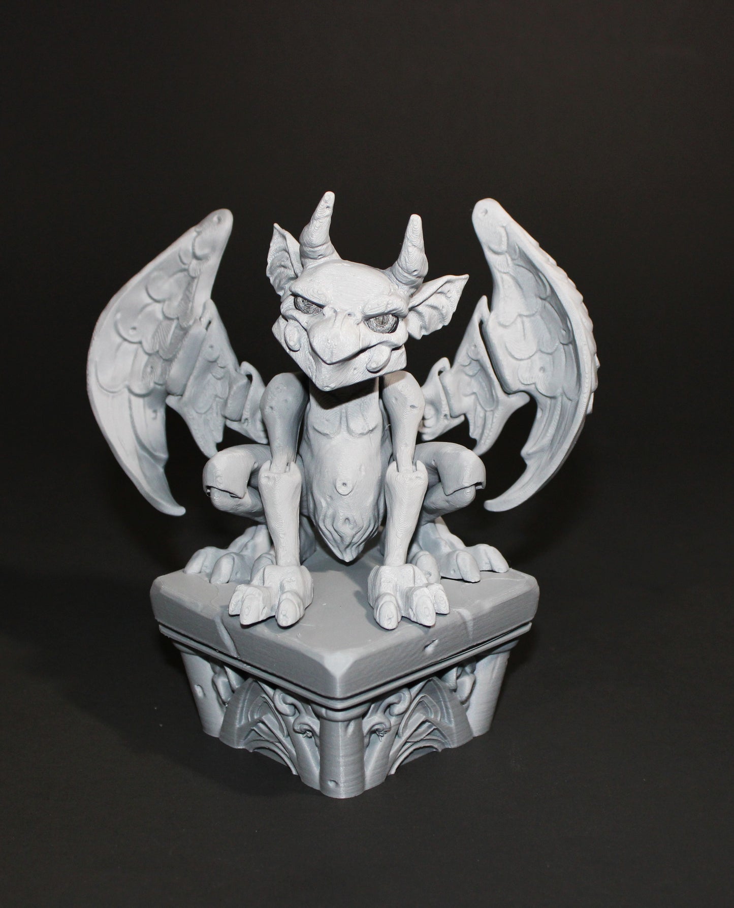 Twisty Gargoyle with Stand- Flexi Fidget Toy Set:3D Printed - Wonderland 3D Printing