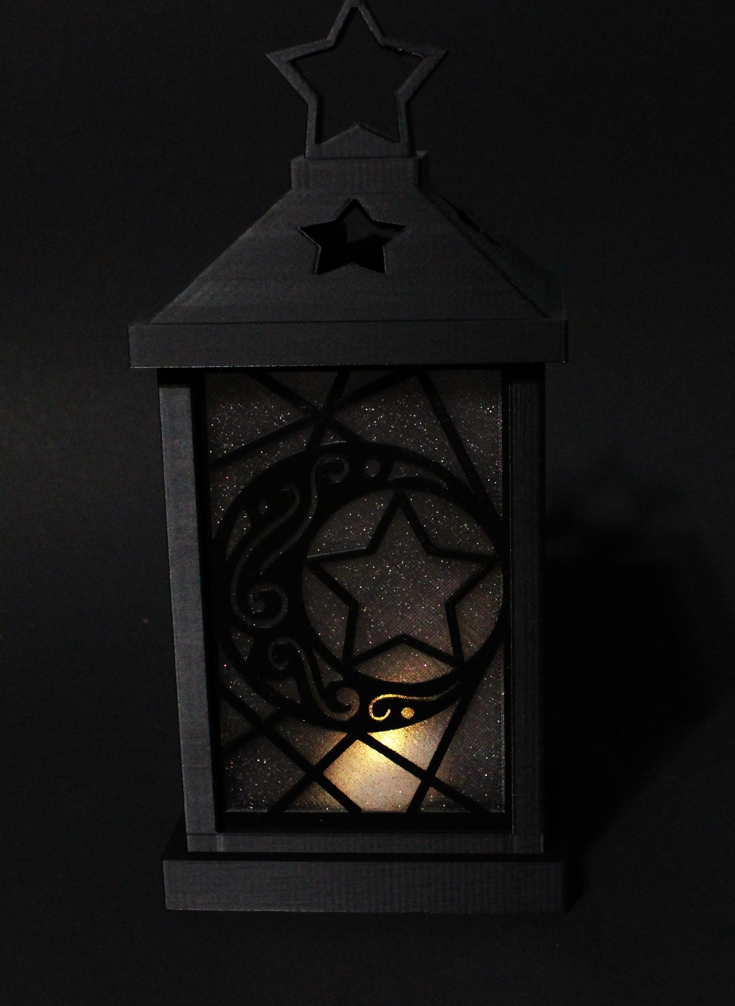 Lunar Lantern 3d Printed 9.5" x 4.5" For use with Battery Operated Lights - Wonderland 3D Printing