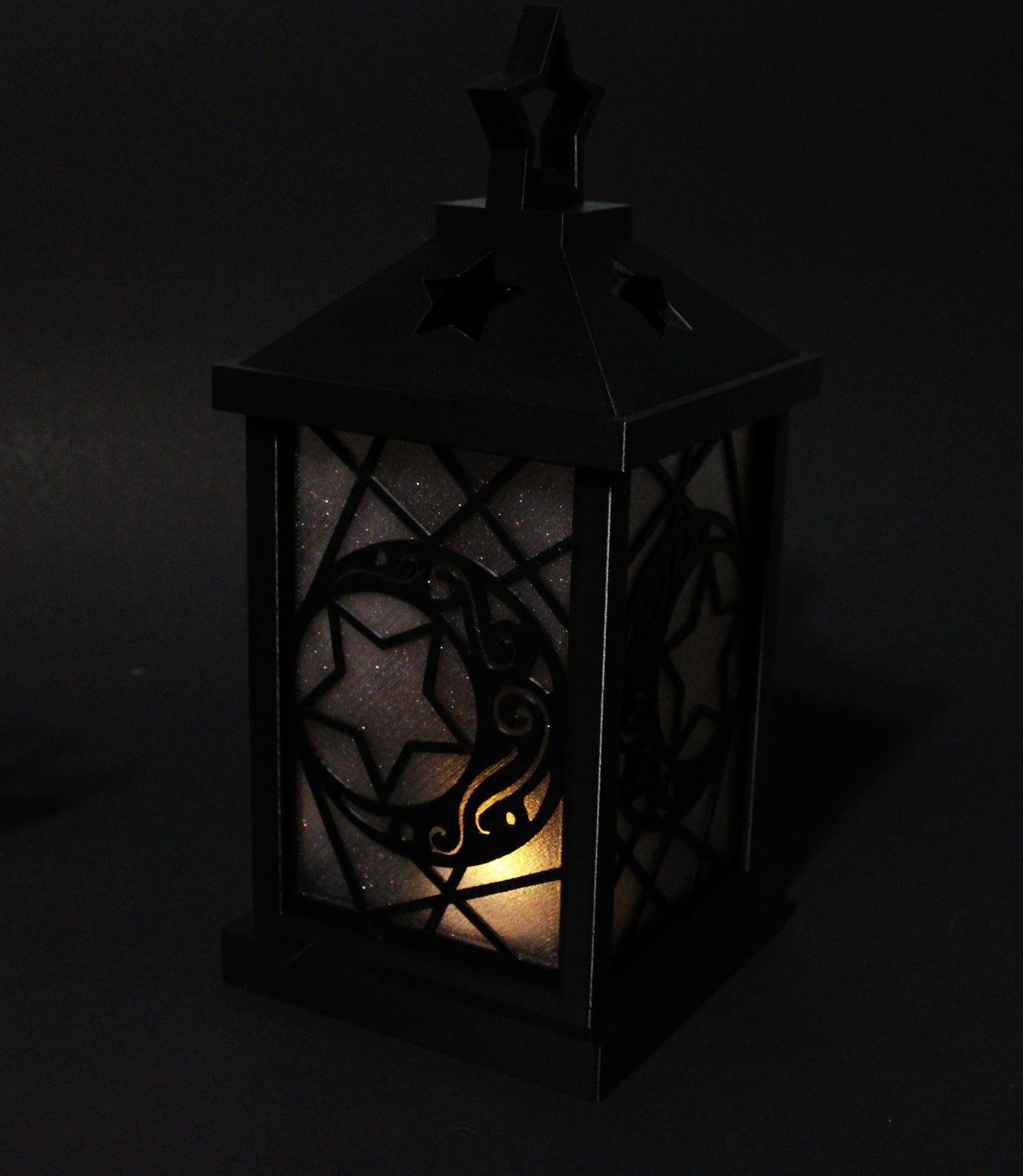 Lunar Lantern 3d Printed 9.5" x 4.5" For use with Battery Operated Lights - Wonderland 3D Printing