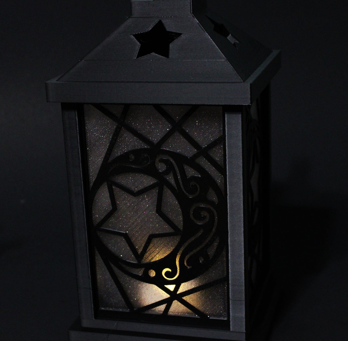 Lunar Lantern 3d Printed 9.5" x 4.5" For use with Battery Operated Lights - Wonderland 3D Printing