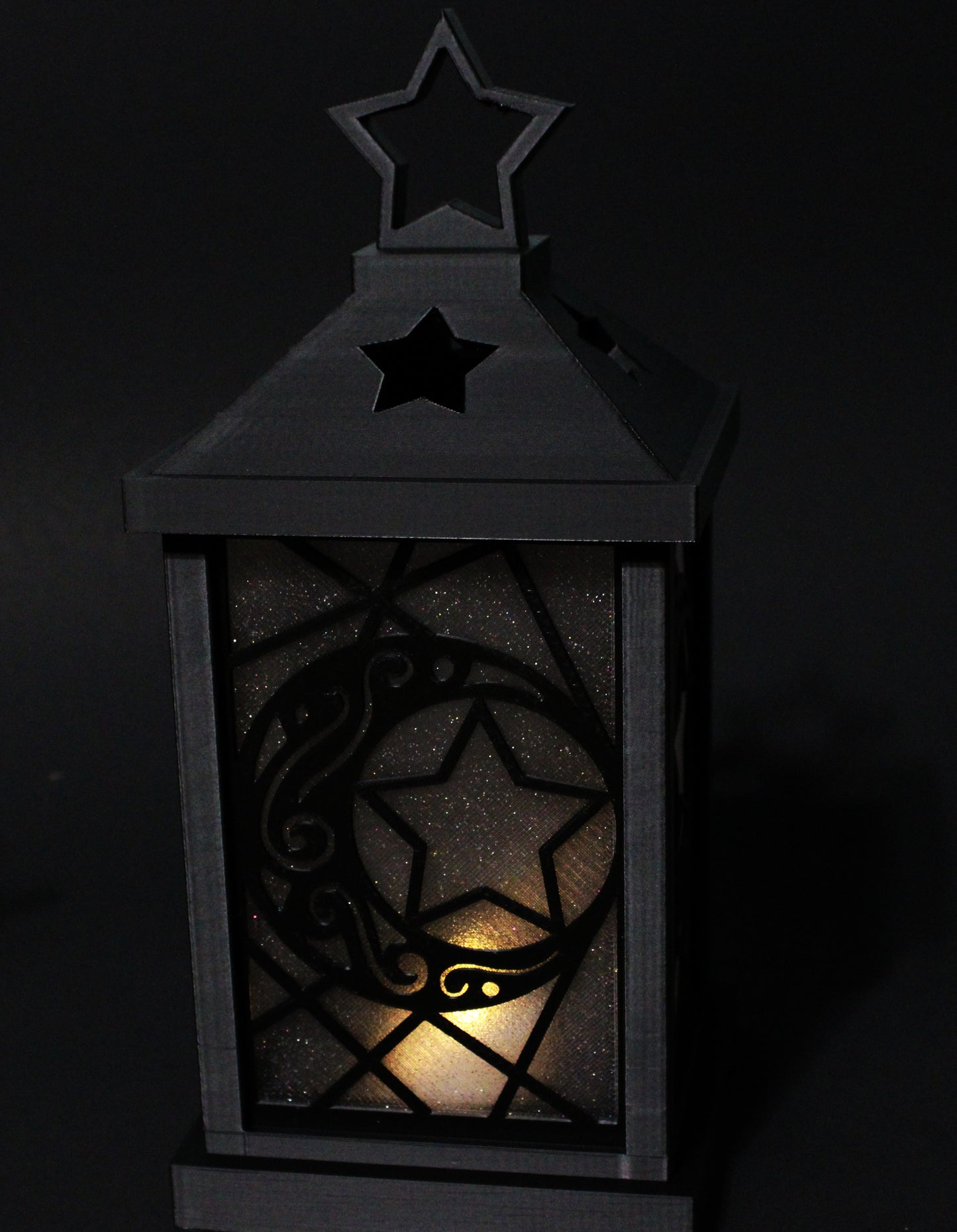 Lunar Lantern 3d Printed 9.5" x 4.5" For use with Battery Operated Lights - Wonderland 3D Printing