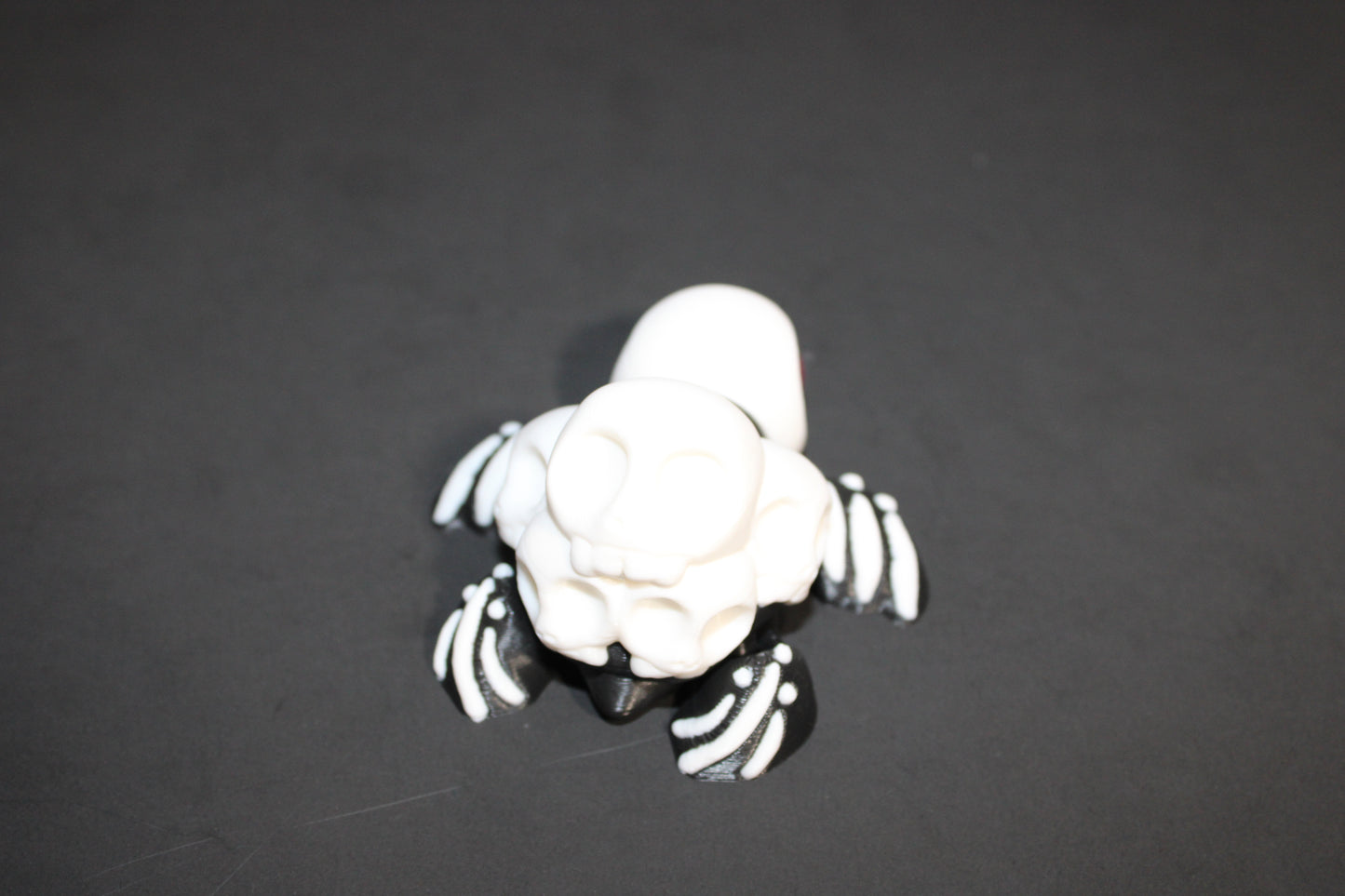 3D Printed Articulated Turtle Fidget Toy - Spooky Styles 2.5 inches - Wonderland 3D Printing