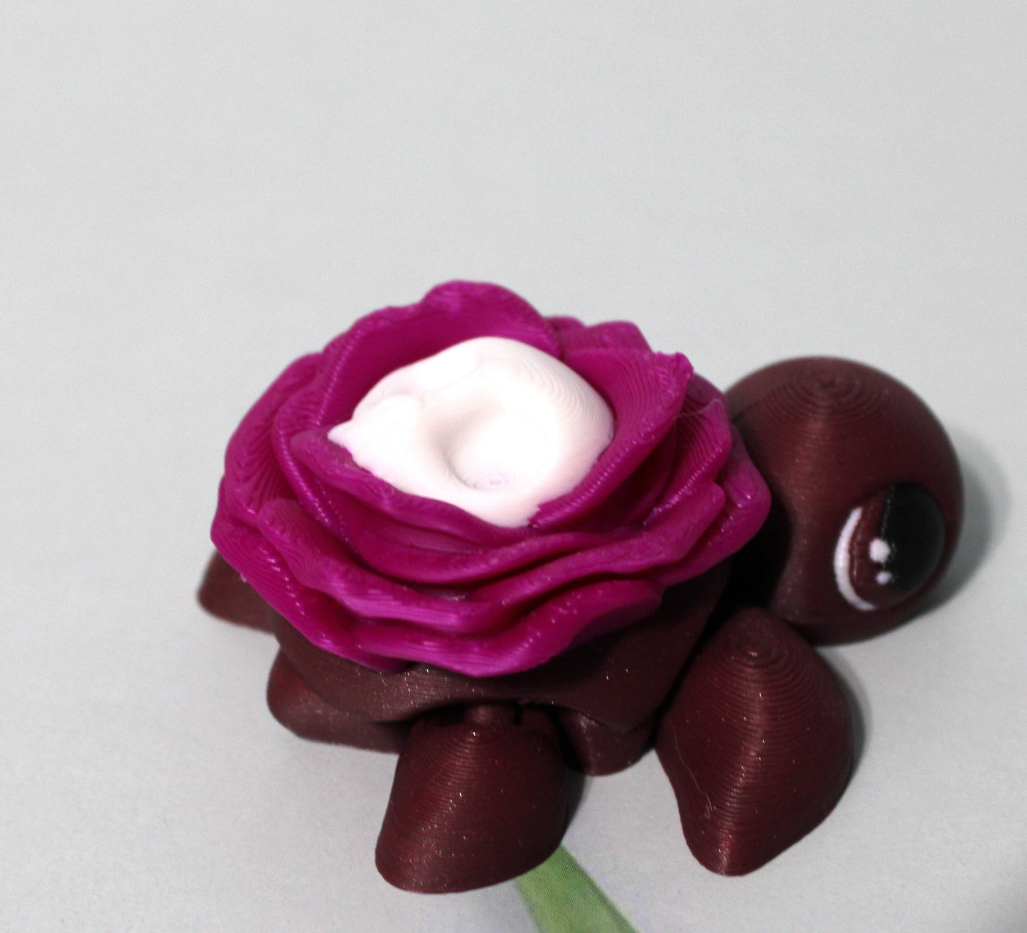 3D Printed Articulated Turtle Fidget Toy - Spooky Styles 2.5 inches - Wonderland 3D Printing