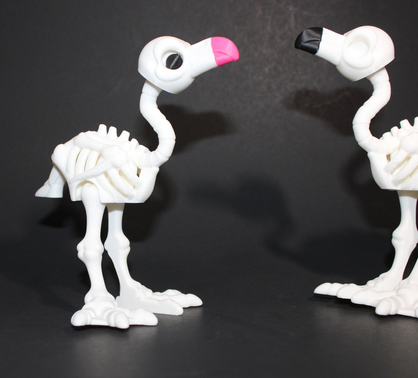 3D Printed Articulated Skelton Flamingo Fidget Toy - Wonderland 3D Printing