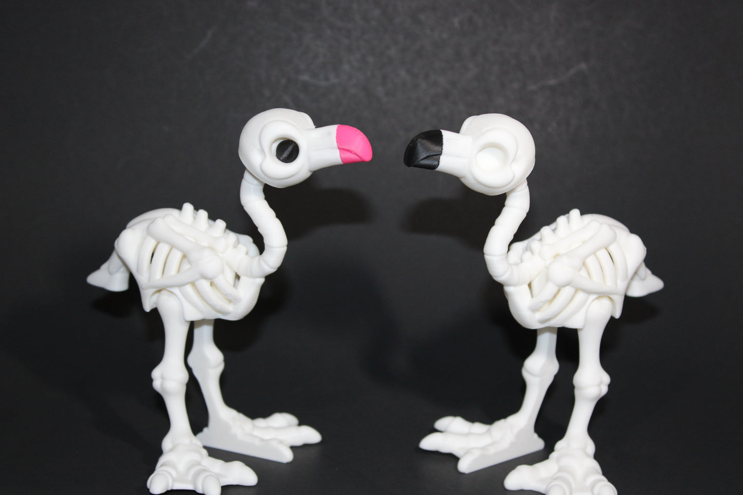 3D Printed Articulated Skelton Flamingo Fidget Toy - Wonderland 3D Printing
