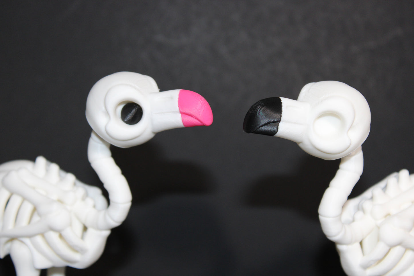 3D Printed Articulated Skelton Flamingo Fidget Toy - Wonderland 3D Printing