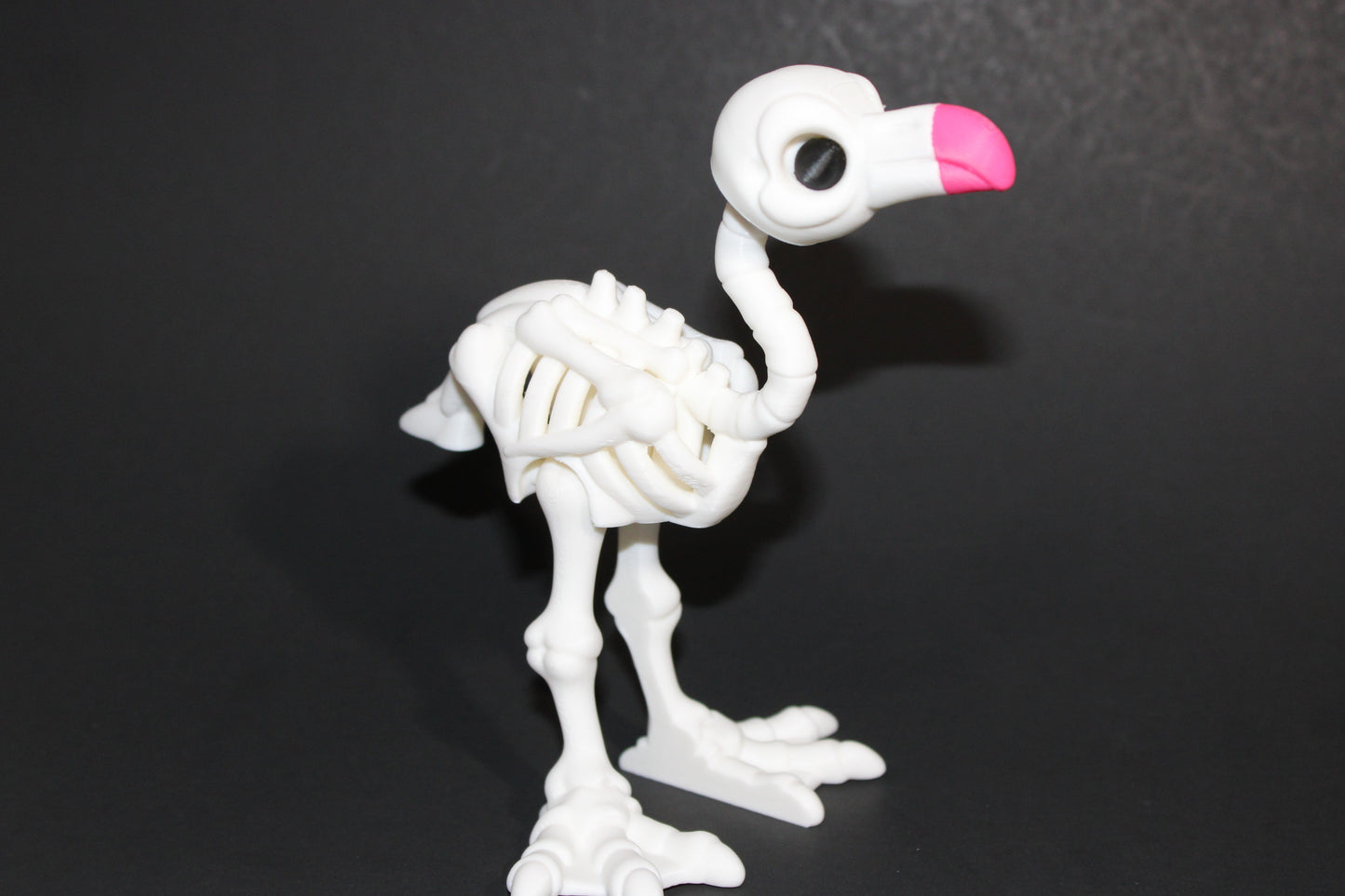 3D Printed Articulated Skelton Flamingo Fidget Toy - Wonderland 3D Printing