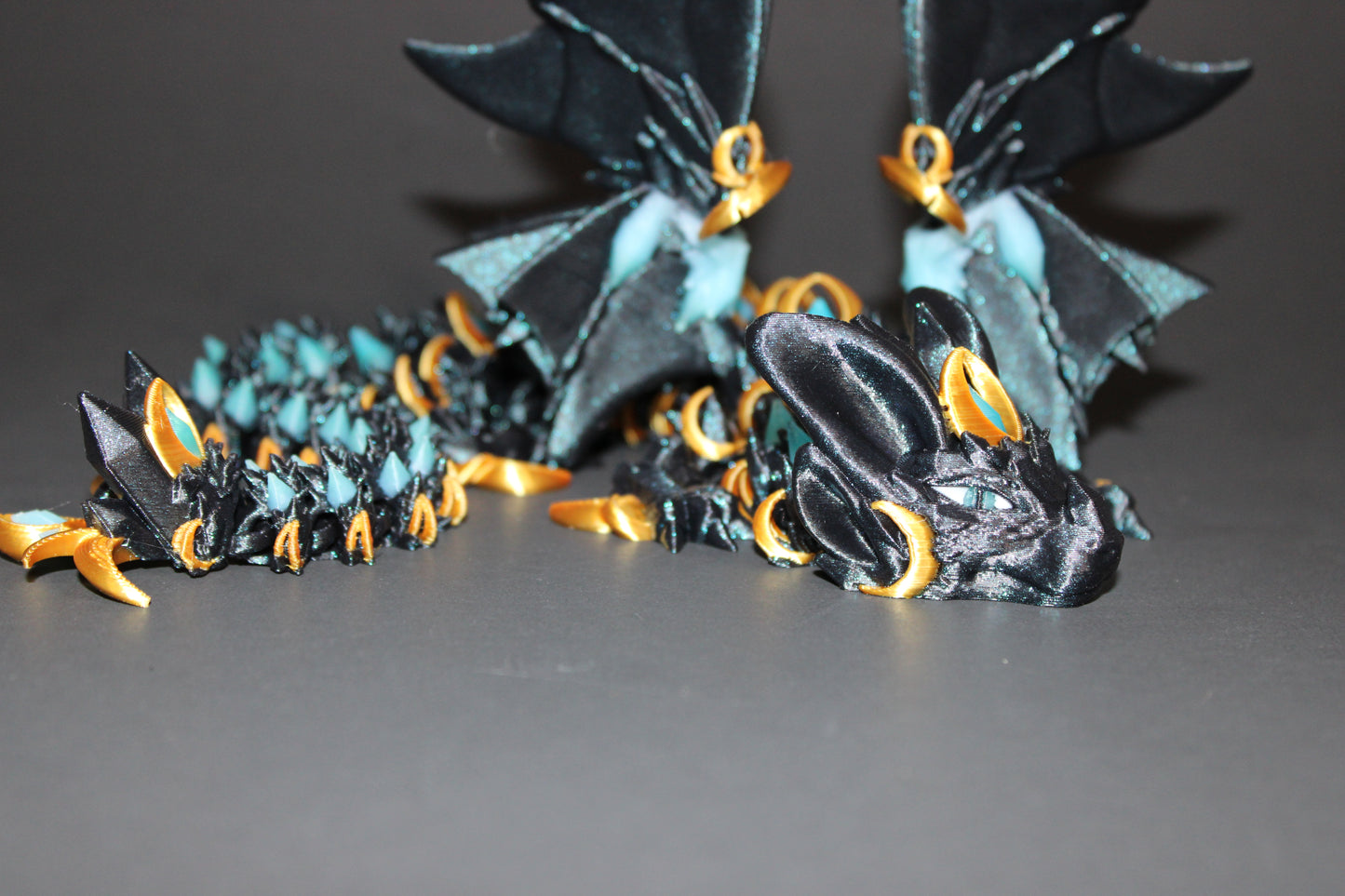 3D Printed Articulated 2025 Night Wing Dragon Fidget Toy - Wonderland 3D Printing