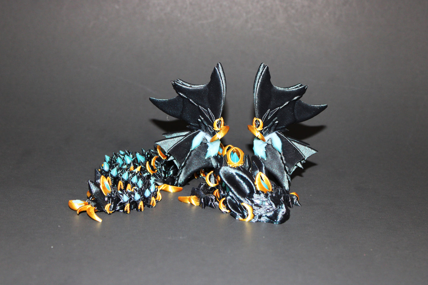 3D Printed Articulated 2025 Night Wing Dragon Fidget Toy - Wonderland 3D Printing