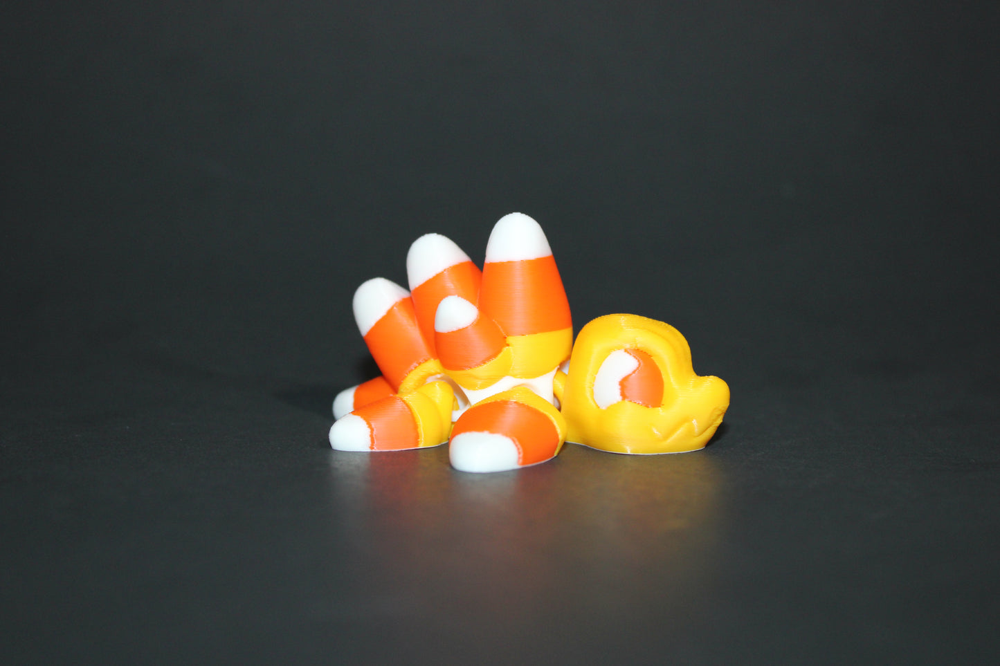 Mini Candy Corn Dragon 6 inches Long or Turtle 3 inch-3D Printed Articulated Flexi Figurine - Wonderland 3D Printing