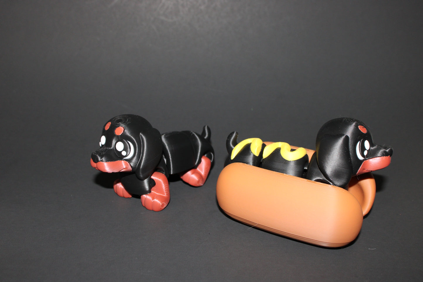 Hot Dog: 3D Printed Fidget Toy 5" long - Wonderland 3D Printing