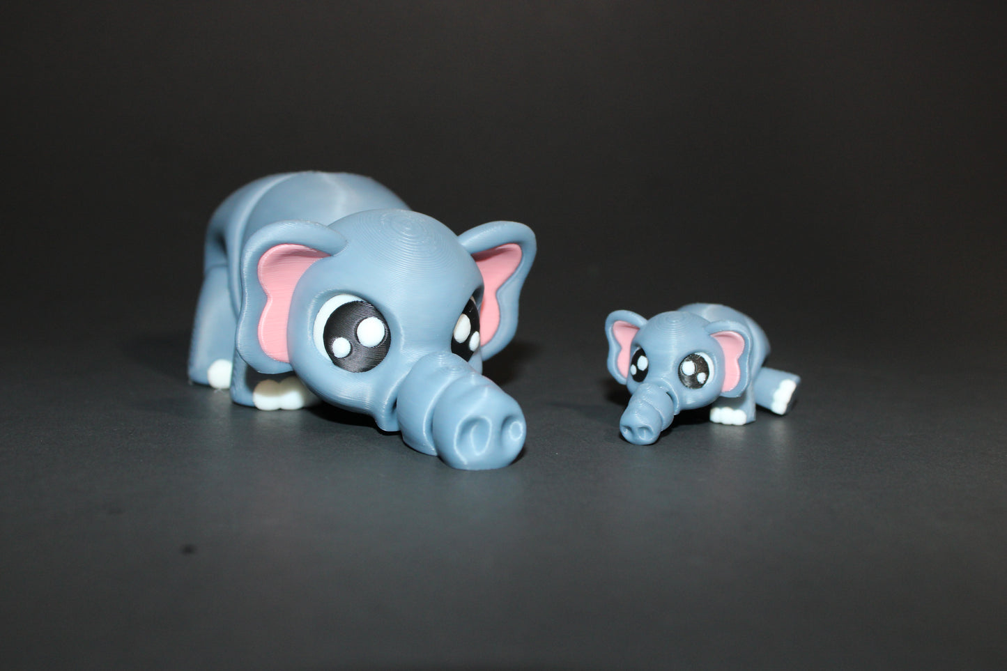 3D Printed Articulated Whale or Elephant Flexi Fidget Toy