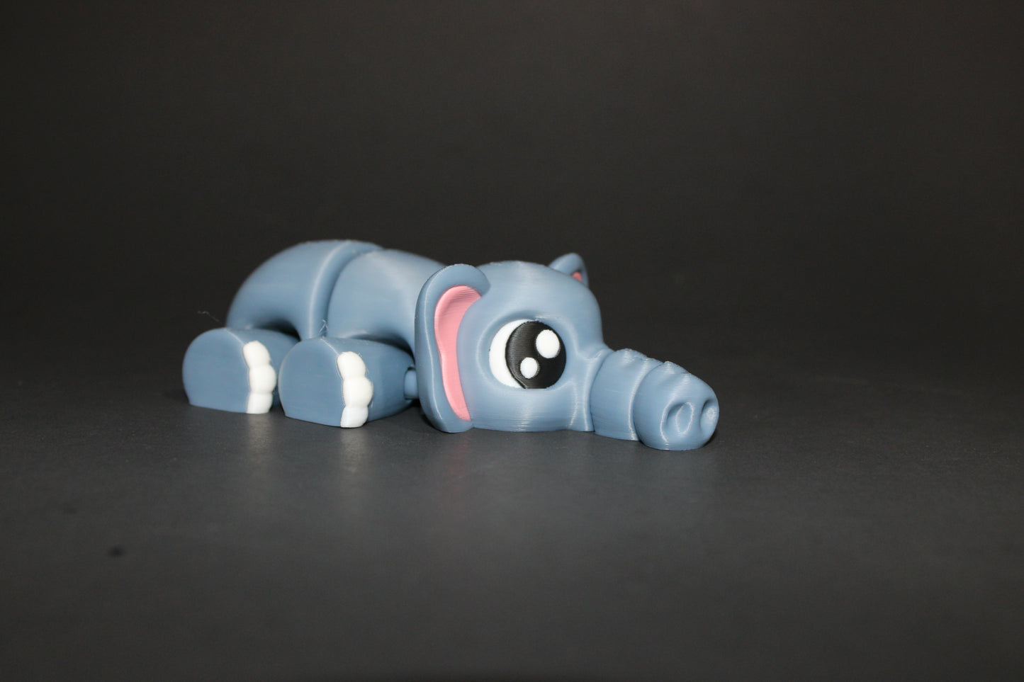 3D Printed Articulated Whale or Elephant Flexi Fidget Toy