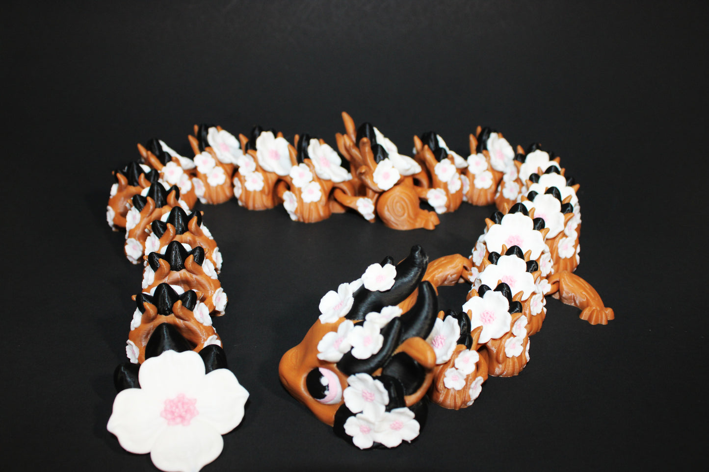 Dogwood Dragon27.5" Long Articulated 3d Printed Figurine - Wonderland 3D Printing