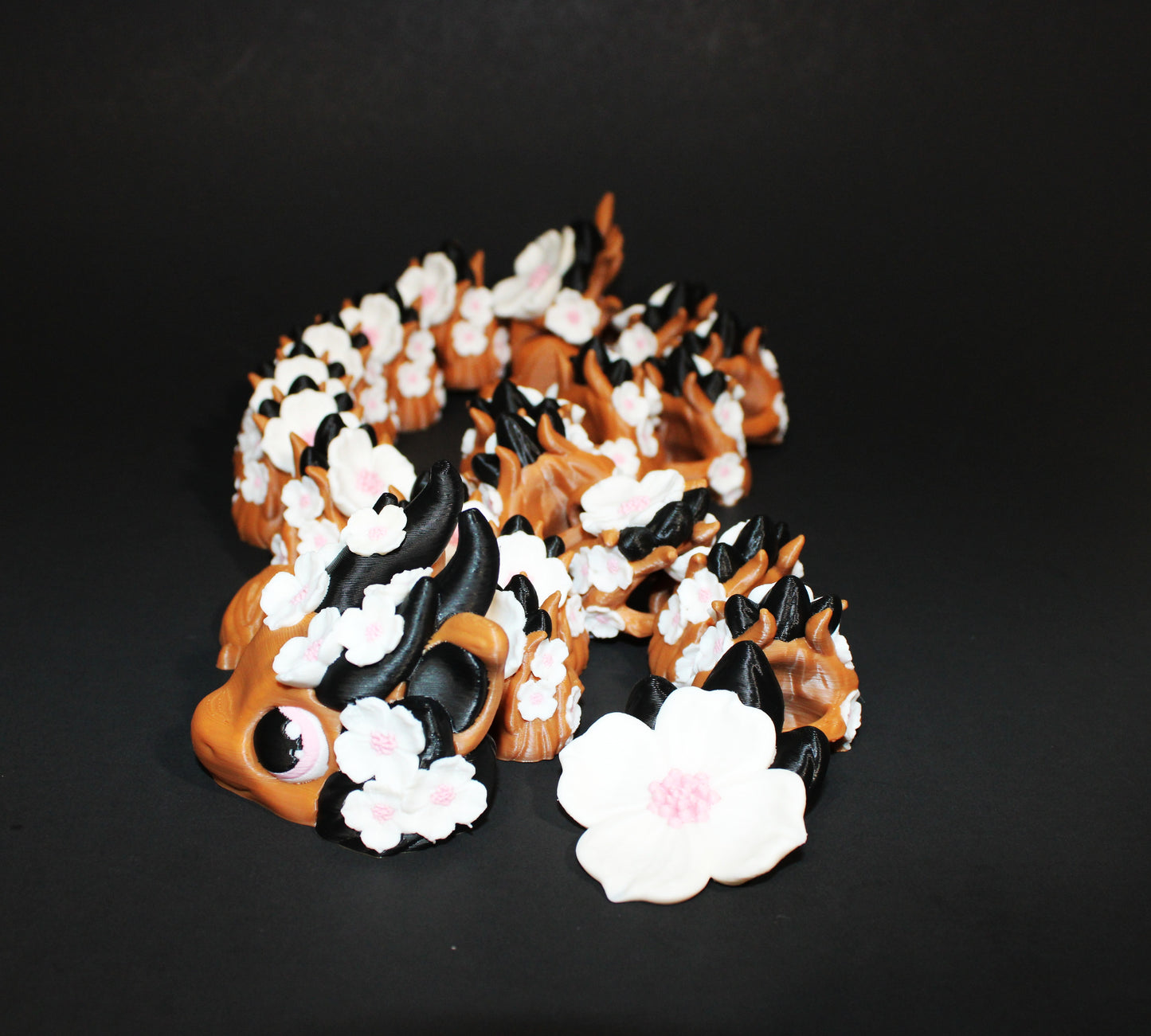 Dogwood Dragon27.5" Long Articulated 3d Printed Figurine - Wonderland 3D Printing