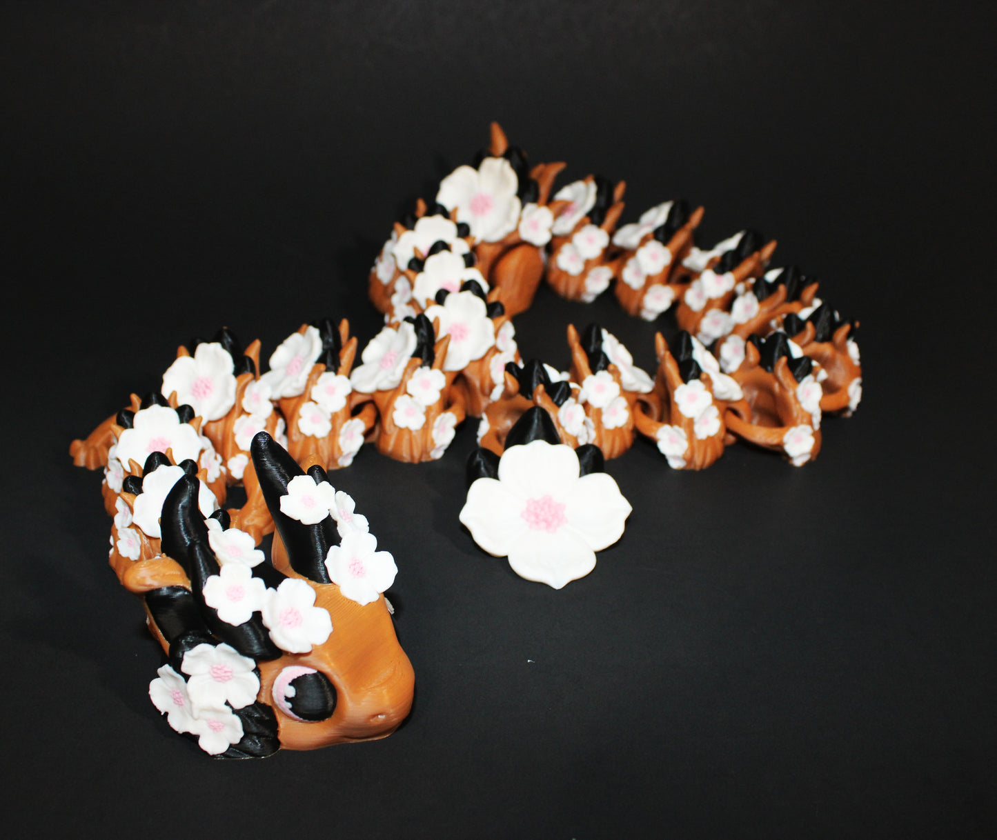 Dogwood Dragon27.5" Long Articulated 3d Printed Figurine - Wonderland 3D Printing
